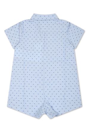 Tutina in cotone blu cielo EMPORIO ARMANI KIDS | 3DND11NN0QZF742